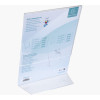 Porte-visuel - Présentoir - A4 - Incliné - Transparent - Pour photo, menu, document