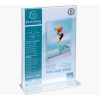Porte-visuel - Présentoir - A5 - Droit - Transparent - Pour photo, menu, document