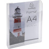 photo-Distributeur - Présentoir - Prospectus - A4 - 2 compartiments - A fixer - Transparent