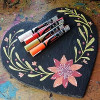 4 marqueurs - Craie - Effaçable - Pointe moyenne - Chalk - Uni-Ball - 4 couleurs