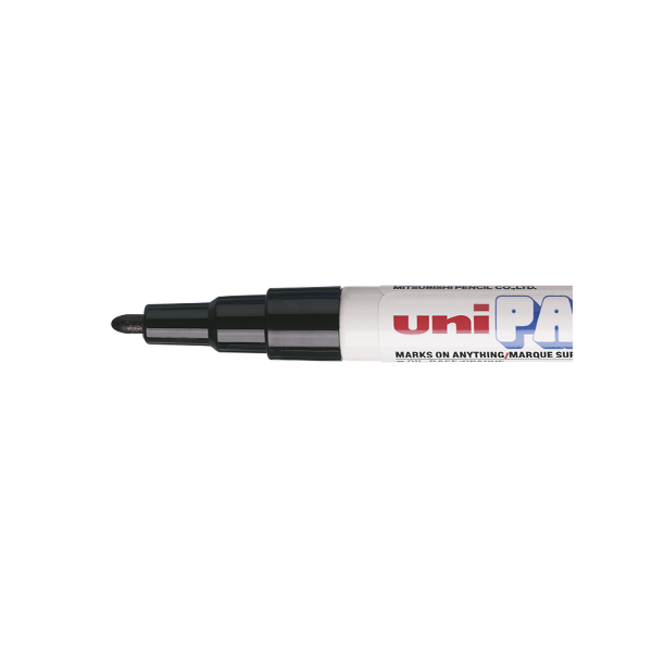 photo-Marqueur - Permanent - Indélébile - Noir - Pointe fine - Uni Paint - PX-21