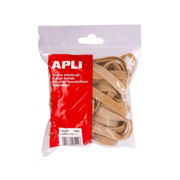 photo-Bracelets caoutchouc 200x10mm sachet de 100g - Apli