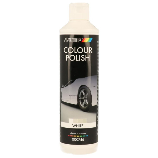 photo-Polish - Motip - Pour voiture pigmenté - Blanc - Bidon de 500ml