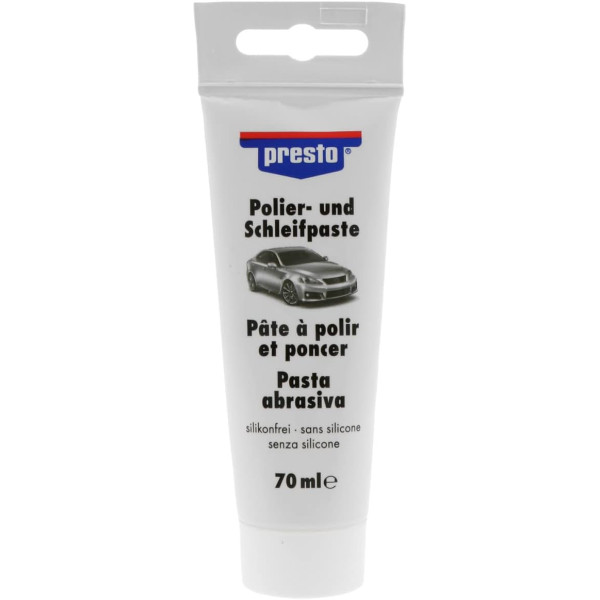 photo-Pâte à polir et poncer - Carrosserie - Auto - Presto - Tube de 70ml