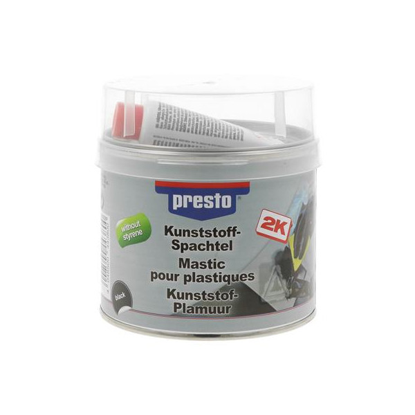 photo-Mastic - Pour plastiques - Sans styrène - Bicomposant - Pour pièces plastiques - Presto