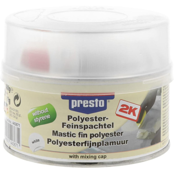 photo-Mastic - Fin - Polyester - Sans styrène - Presto - Pot de 500g