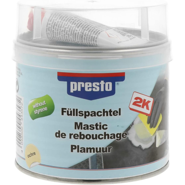 photo-Mastic - Rebouchage - Sans styrène - Tous supports - Presto - Pot de 1kg