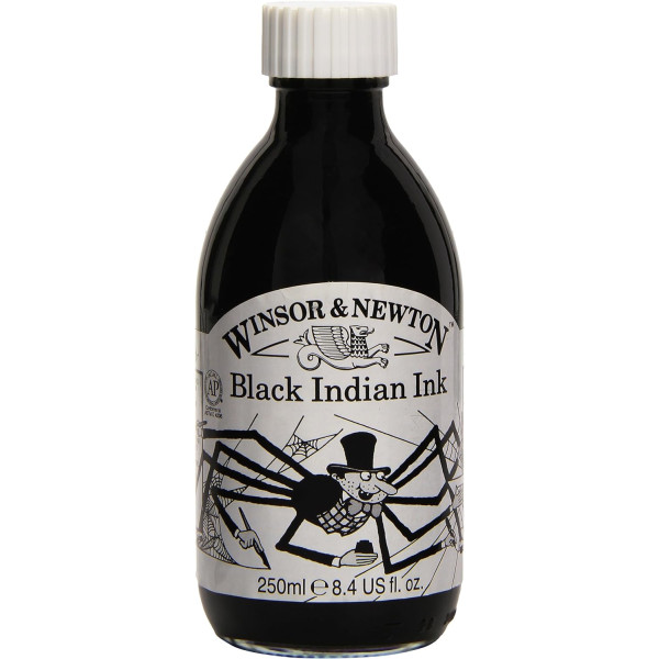 Photo - Flacon - Encre de Chine - Noir - 250 ml - Winsor et Newton