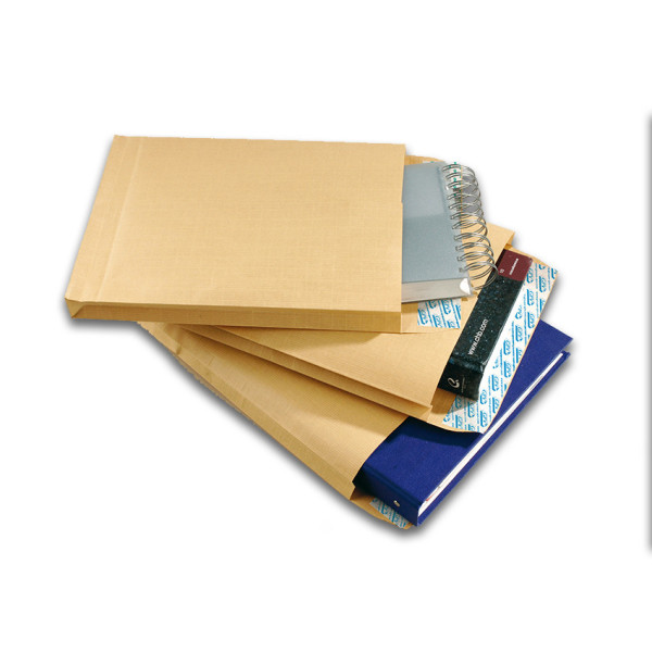 Enveloppes - Kraft armé - 280x375mm - Auto adhésive - A soufflets - Lot de 25 - GPV