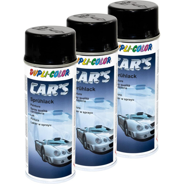 photo-3 bombes peinture rallye noir brillant - 400 ml - Dupli-Color