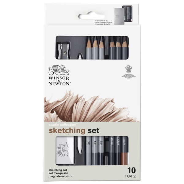 Photo - Set 10 Crayons Esquisse - Studio Collection - Winsor et Newton