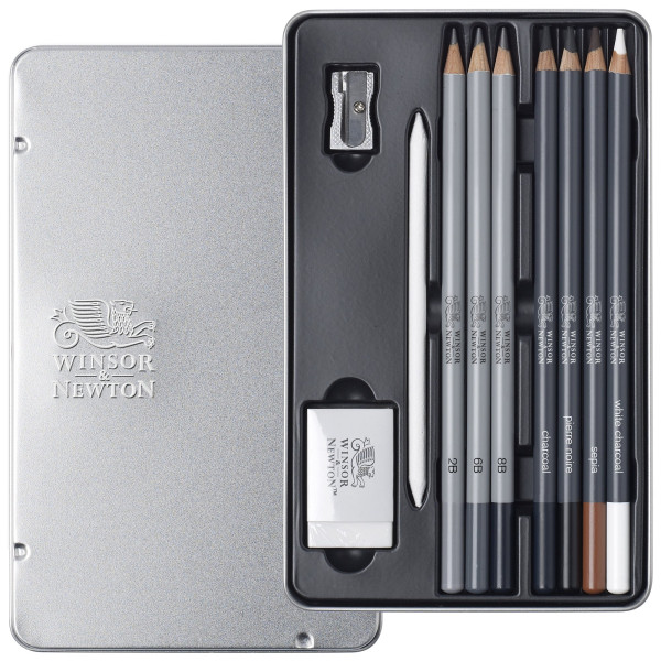 Set 10 Crayons Esquisse - Studio Collection - Winsor et Newton