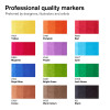 Feutres - Promarker Brush - 12 couleurs vives - Winsor et Newton - Dessin - Illustration