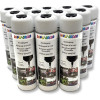 photo-12 bombes de peinture - Blanc - Marquage craie - Repérage - Effaçable - 500ml