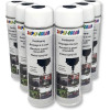 photo-6 bombes de peinture - Blanc - Marquage craie - Repérage - Effaçable - 500ml