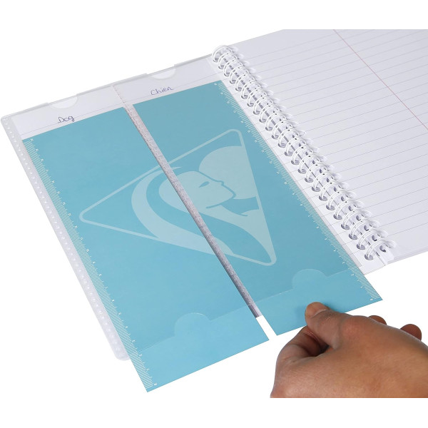 Carnet de vocabulaire - 11x17cm - Polypro - Avec spirales - KoverBook - Clairefontaine