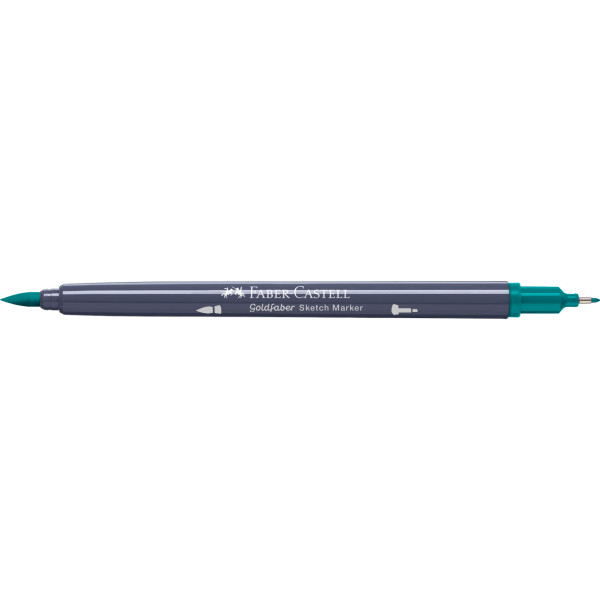 Feutre de coloriage - Faber-Castell - Goldfaber Sketch - Dark cobalt green - 313