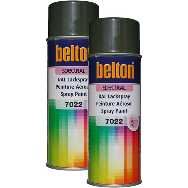 photo-2 bombes de peinture Belton Spectral RAL7022 Gris ombre 400ml