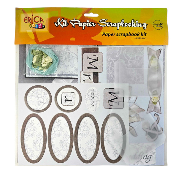 Photo - Kit scrapbooking - Papier - Mariage - Erica