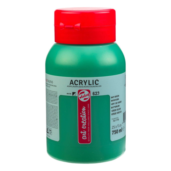 photo-Peinture acrylique - Vert de Vessie - 623 - Pot de 750 ml - Talens Art Creation