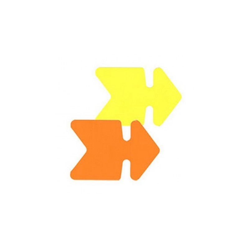 50 Flèches Fluos - Jaune/Orange - 12X16 Cm - Apli - | Surdiscount