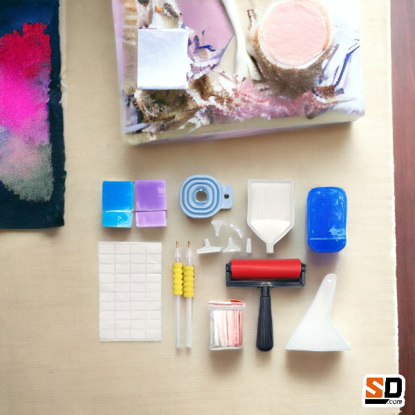 Accessoires - Diamond Painting - Pochette plastique - 96 pièces