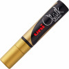 Marqueur - Craie - Pointe large - 15 mm - Or - Uni chalk marker - Uni-Ball