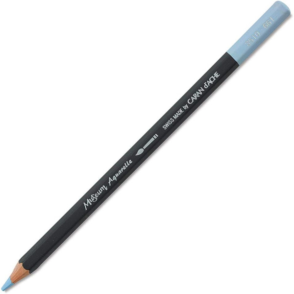 photo-Crayon de couleur - Aquarelle - Bleu de cobalt clair - Caran d'Ache - Museum Aquarelle