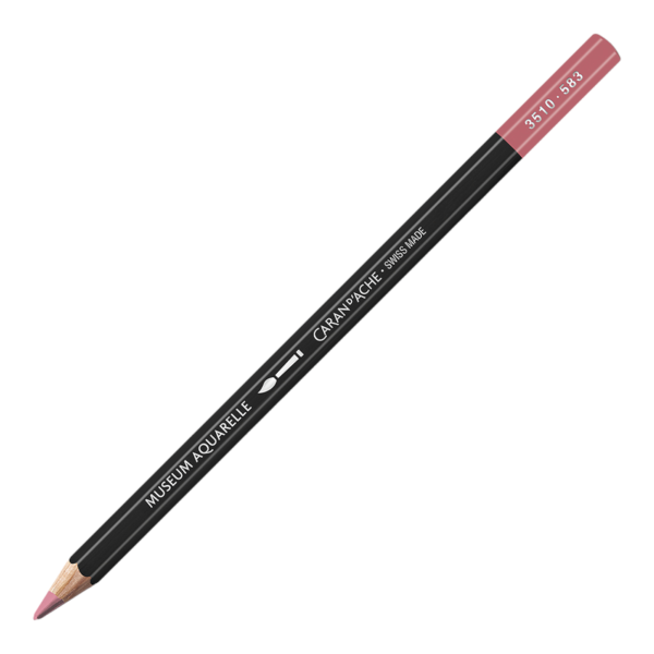 photo-Crayon de couleur - Aquarelle - Rose violine - Caran d'Ache - Museum Aquarelle
