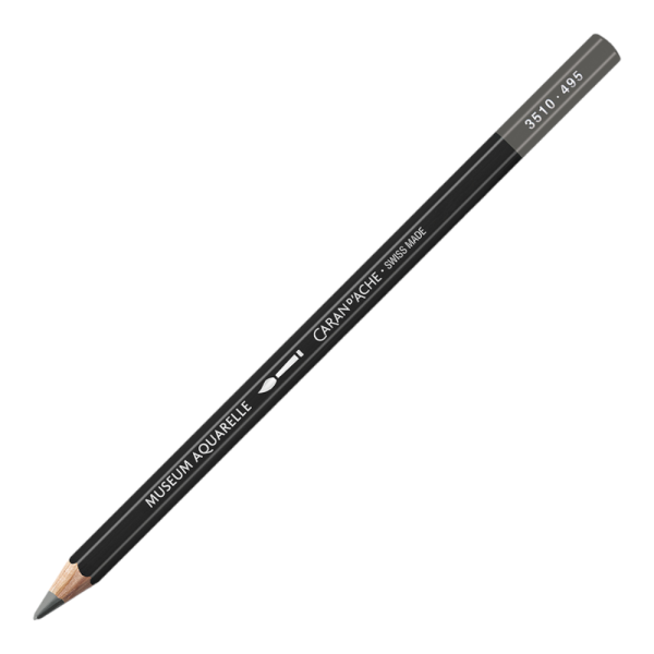 photo-Crayon de couleur - Aquarelle - Gris ardoise - Caran d'Ache - Museum Aquarelle