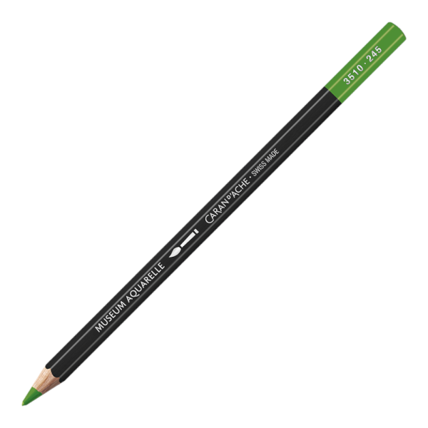 photo-Crayon de couleur - Aquarelle - Olive clair - Caran d'Ache - Museum Aquarelle