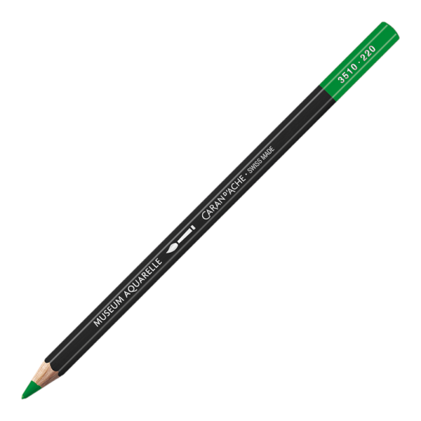 photo-Crayon de couleur - Aquarelle - Vert prairie - Caran d'Ache - Museum Aquarelle