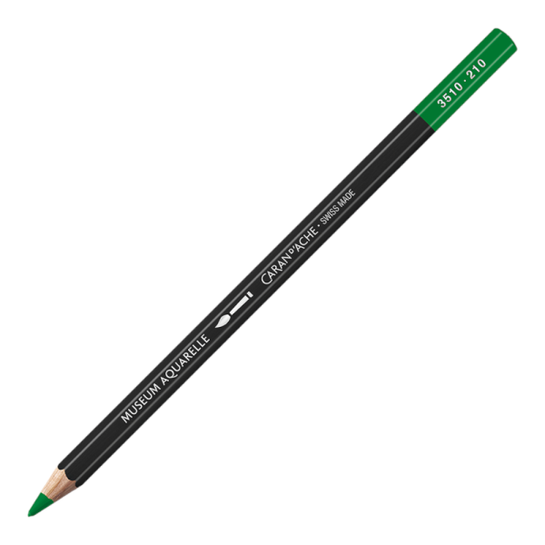 photo-Crayon de couleur - Aquarelle - Vert émeraude - Caran d'Ache - Museum Aquarelle