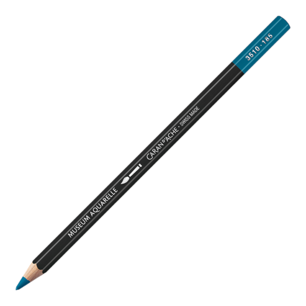 photo-Crayon de couleur - Aquarelle - Bleu glacier - Caran d'Ache - Museum Aquarelle