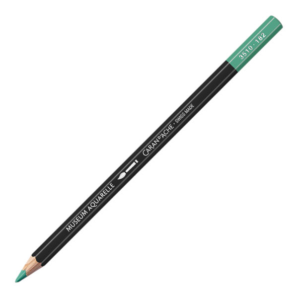 photo-Crayon de couleur - Aquarelle - Vert de cobalt - Caran d'Ache - Museum Aquarelle