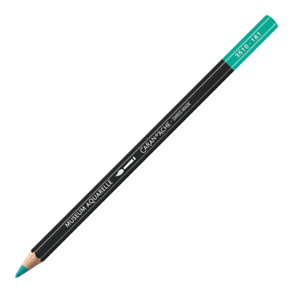 photo-Crayon de couleur - Aquarelle - Vert de malachite clair - Caran d'Ache - Museum Aquarelle