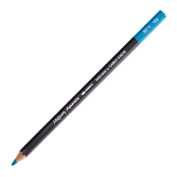 photo-Crayon de couleur - Aquarelle - Bleu clair - Caran d'Ache - Museum Aquarelle