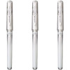 photo-3 stylos roller Uni-Ball Signo Broad Blanc métallisé