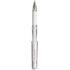 3 stylos roller Uni-Ball Signo Broad Blanc métallisé