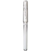 3 stylos roller Uni-Ball Signo Broad Blanc métallisé