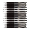 photo-12 stylos roller encre gel noir pointe moyenne 0.7 mm Uni-Ball Signo 207