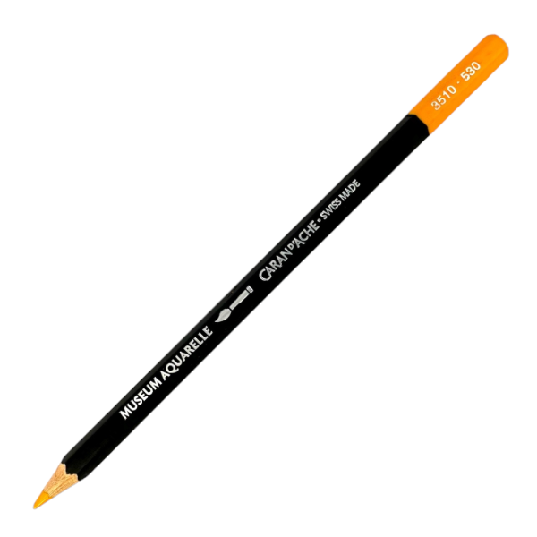 photo-Crayon de couleur - Aquarelle - Jaune cadmium doré - Caran d'Ache - Museum Aquarelle