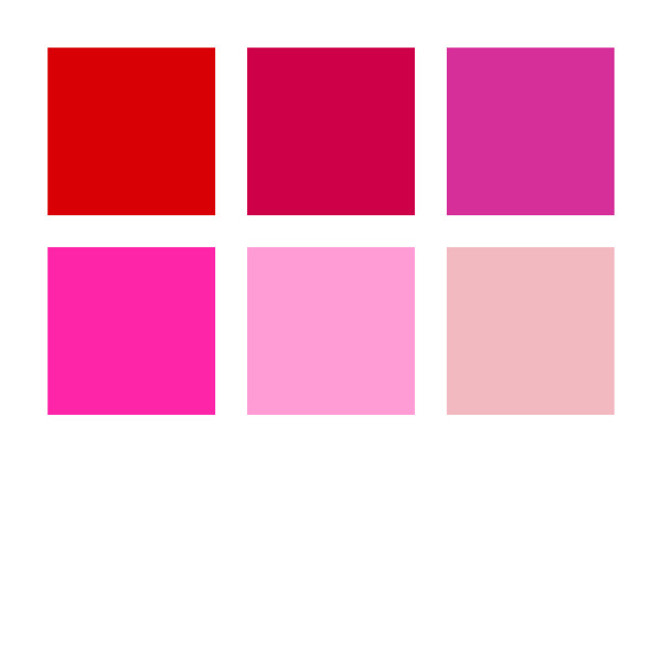 6 feutres - Pointe pinceau - Staedtler - Pigment Arts Pen - Assortis rouge et rose