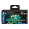 photo-6 feutres - Pointe pinceau - Staedtler - Pigment Arts Pen - Assortis vert et turquoise