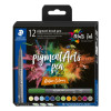 photo-12 feutres - Pointe pinceau - Staedtler - Pigment Arts Pen - Couleurs nature