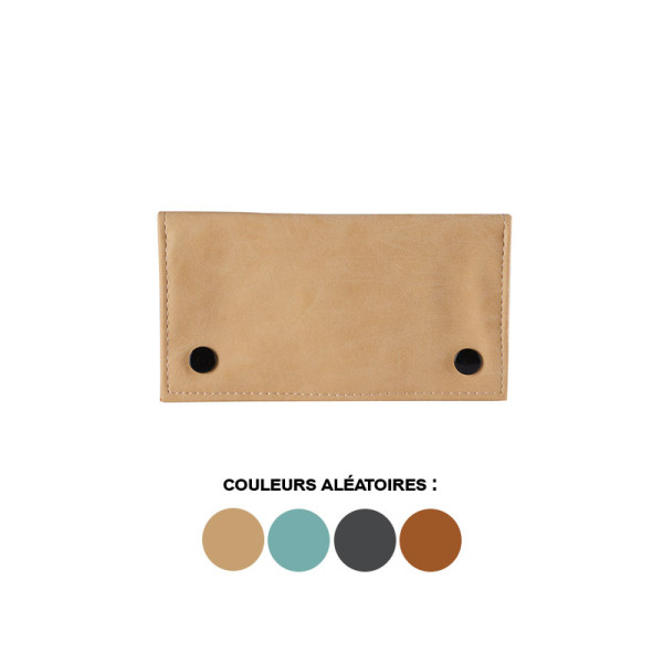 photo-Etui pour paquet de tabac à rouler - Avec poches à zip - Couleurs assortis