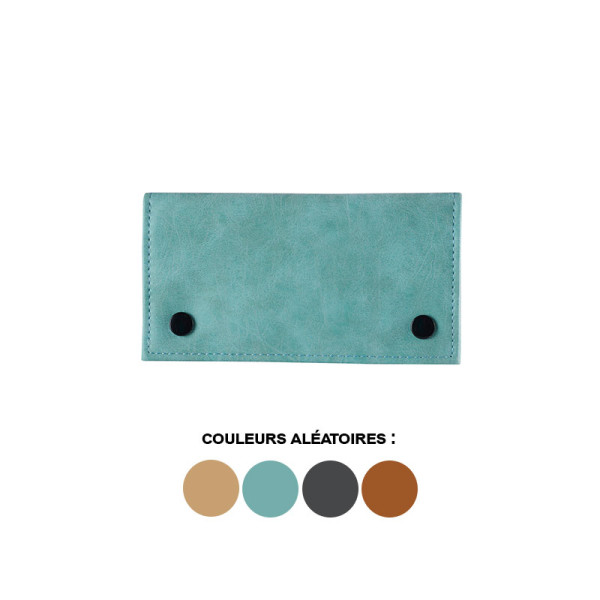Etui pour paquet de tabac à rouler - Avec poches à zip - Couleurs assortis
