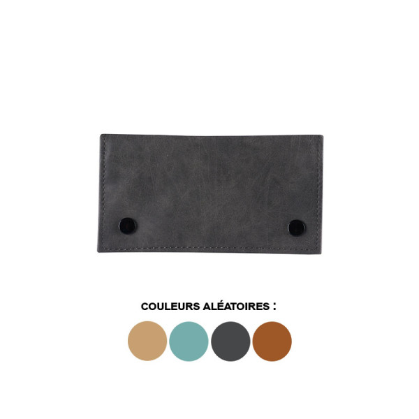 Etui pour paquet de tabac à rouler - Avec poches à zip - Couleurs assortis