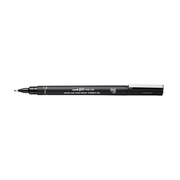 Feutre de dessin uni pin - 1.2 mm - Noir - Uni-ball