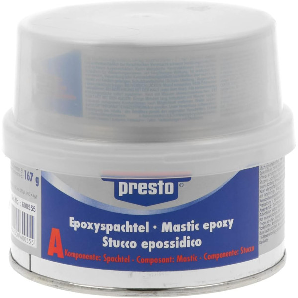 photo-Mastic à base d'époxy - Fin - Sans solvant - Résiste à l'eau - Pot 500g - Presto